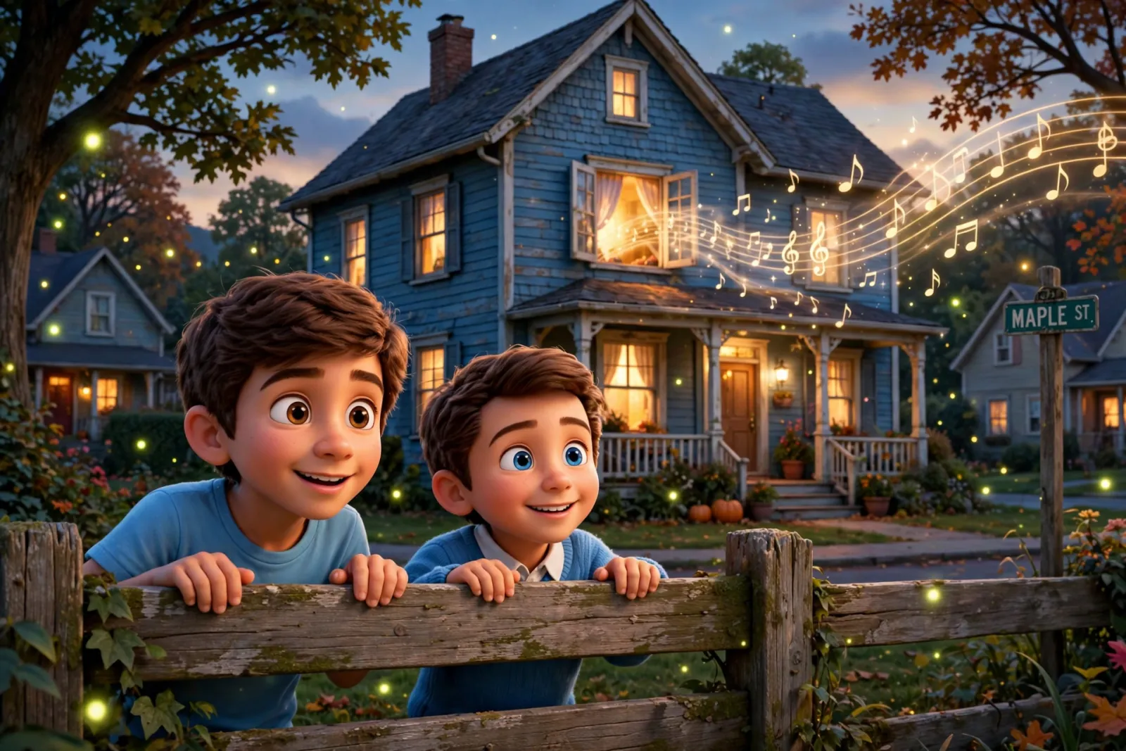 The Blue House on Maple Street