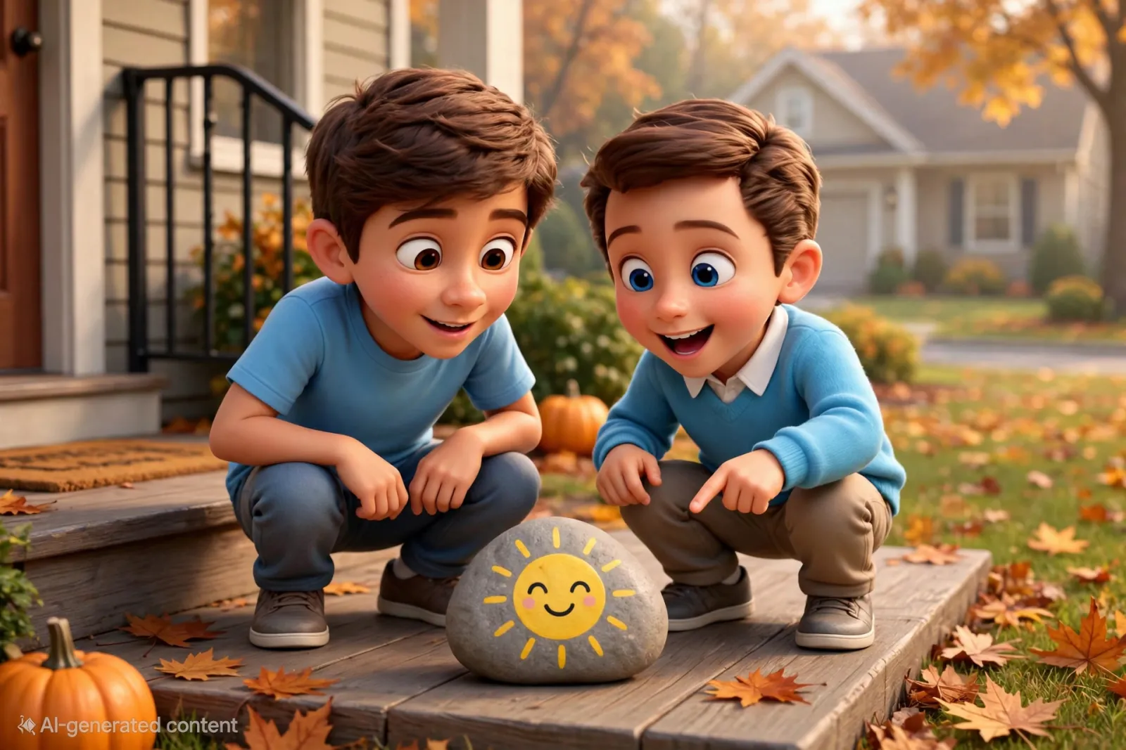 The Painted Stone of Smiling Suns
